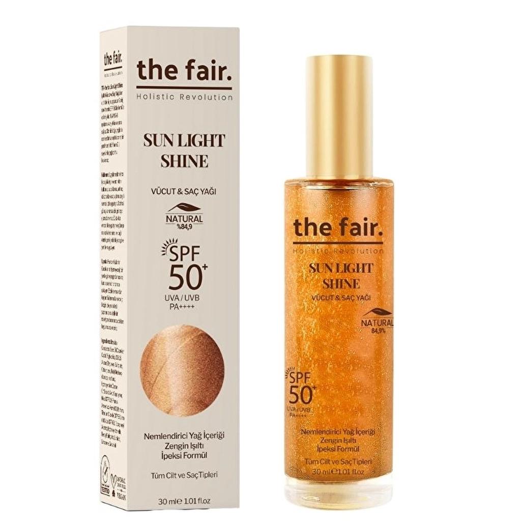 the fair. Sun Light Shine SPF50 Shimmering Sun Oil 100 ml