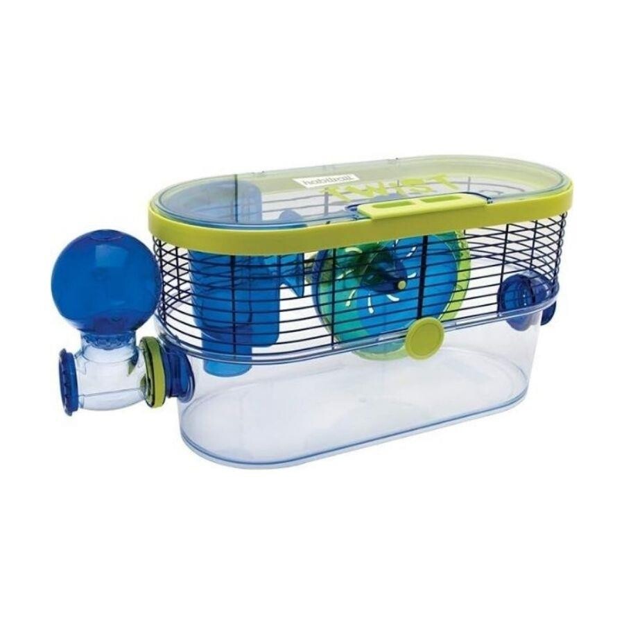 Habitrail Twist Hamster Cage Blue Living Space 50x21x27cm