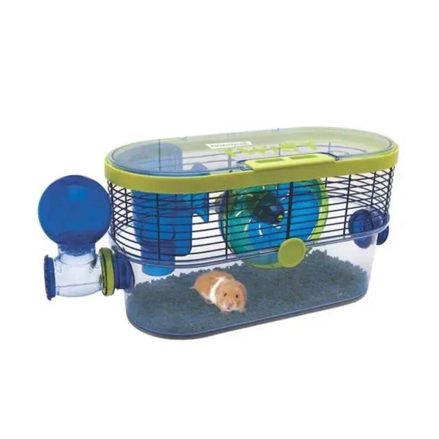 Habitrail Twist Hamster Cage Blue Living Space 50x21x27cm
