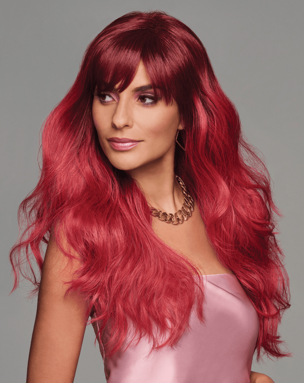 Hairdo That's My Jam Red Fantasy Wig, Long Layered, Average Cap Size