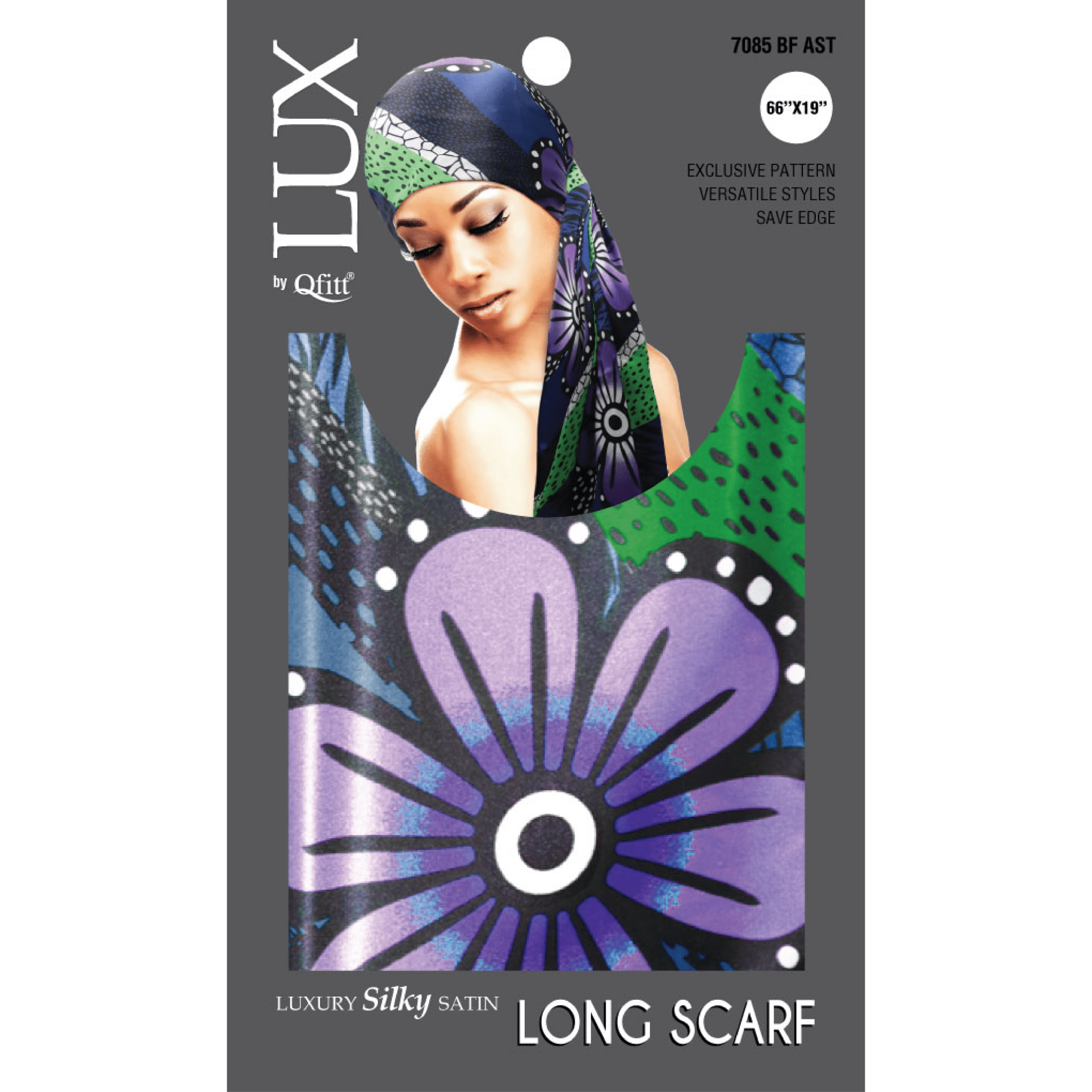 Qfitt HalfDoz Unisex Luxury Silk Satin Aztec Scarf