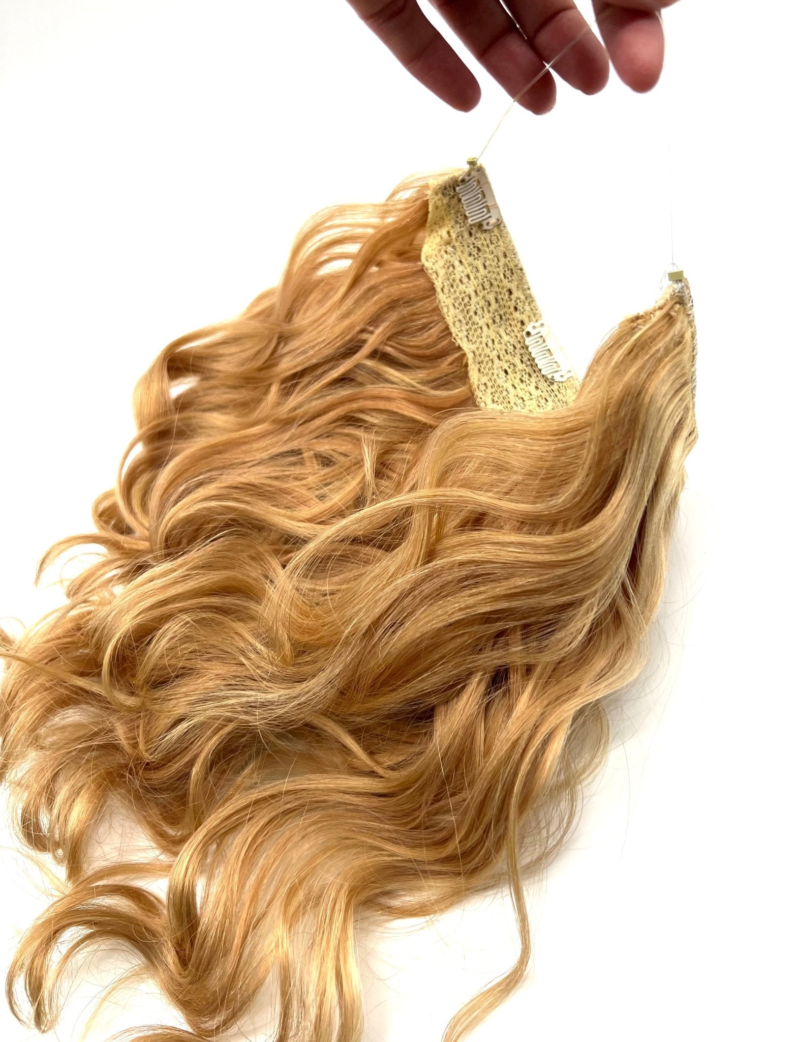VIP Halo Hair Extensions Body Wave Real Human Hair 14"
