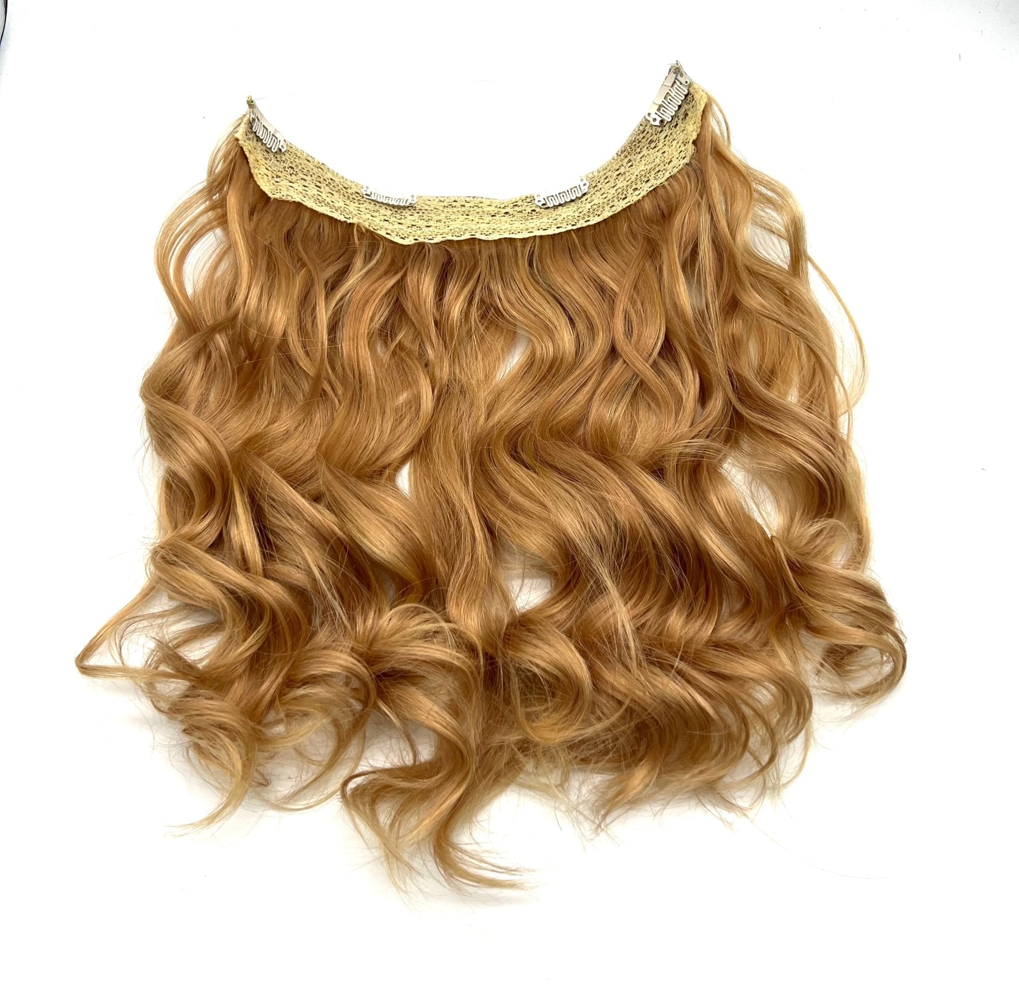 VIP Halo Hair Extensions Body Wave Real Human Hair 14"