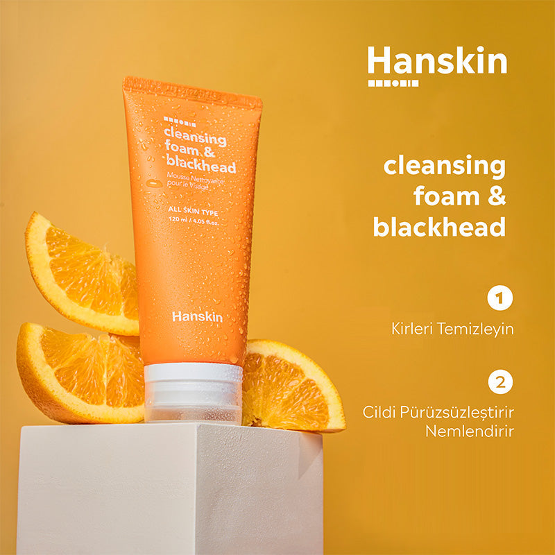 Hanskin Cleansing Foam Blackhead Pore Purifying Cleanser 120 ml