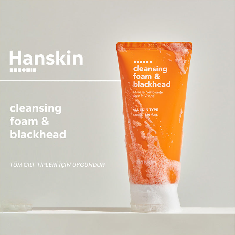 Hanskin Cleansing Foam Blackhead Pore Purifying Cleanser 120 ml