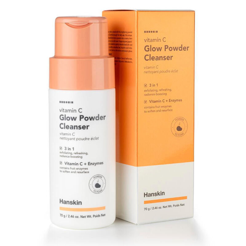 Hanskin Vitamin C Glow Powder Cleanser Brightening Formula 70g
