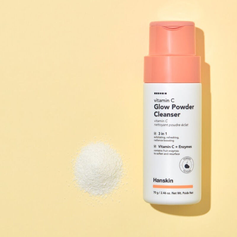Hanskin Vitamin C Glow Powder Cleanser Brightening Formula 70g