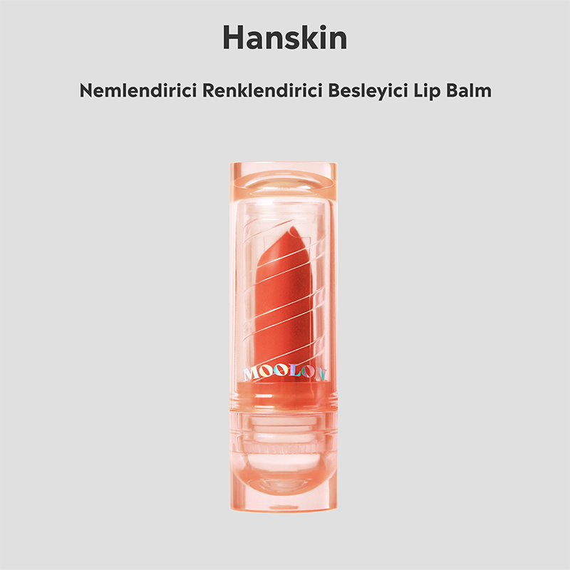 Hanskin Nudi Thin Moolon Lip Balm Moisturizing Summer Rise 3g