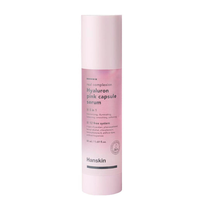 Hanskin Hyaluron Pink Capsule Serum for Radiant Hydration 50ml