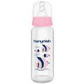 Hanymish 430 PP Baby Bottle with Anti-Colic Nipple 240 ml - Pink