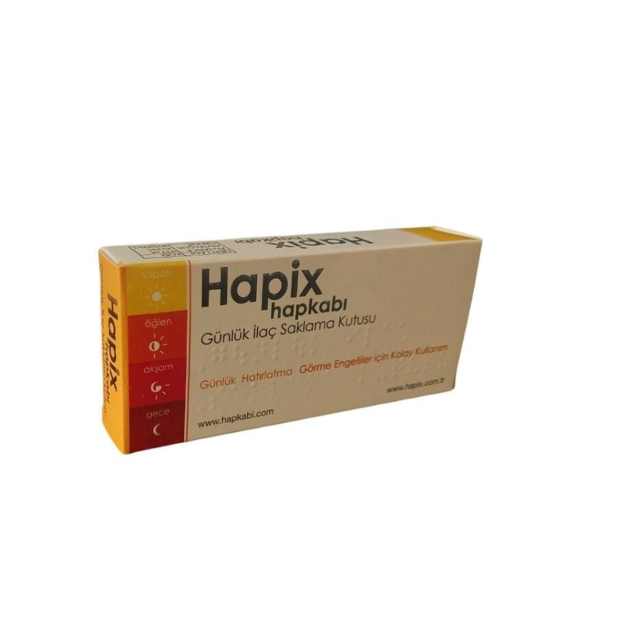 Mor Elma Hapix Daily Pill Organizer Case for Portability 1pc