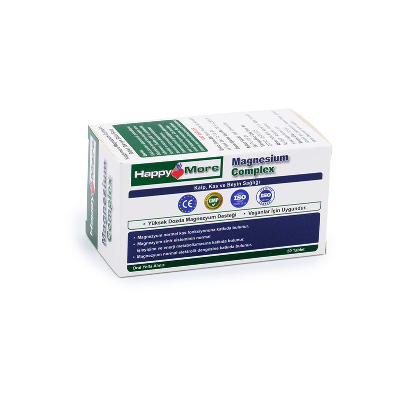 Happymore Magnesium Complex Triple Support Supplement 50 Tablets