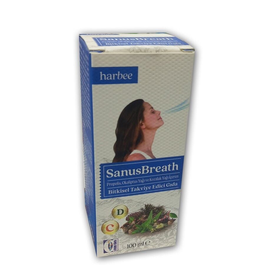 Harbee SanusBreath Herbal Liquid Supplement with Eucalyptus 100ml