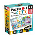 Headu 8+1 Double-Sided My City Puzzle for Toddlers 2-5 Years