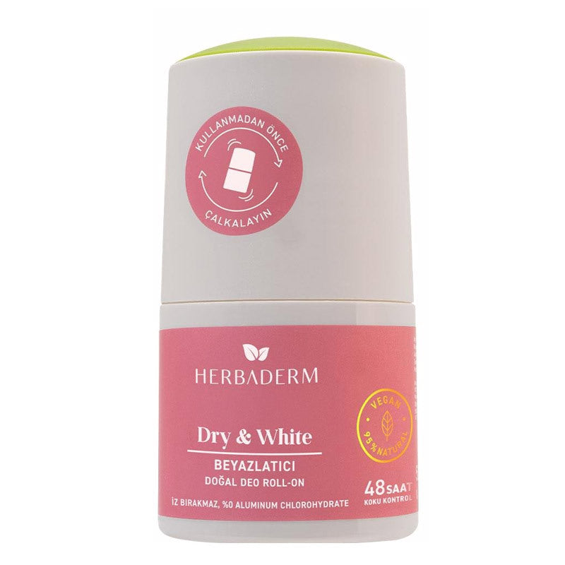 Herbaderm Dry White Brightening Roll-On Deodorant 50 ml