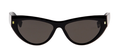 Hermossa HM-1588 01 Black Square Frame Sunglasses 54mm