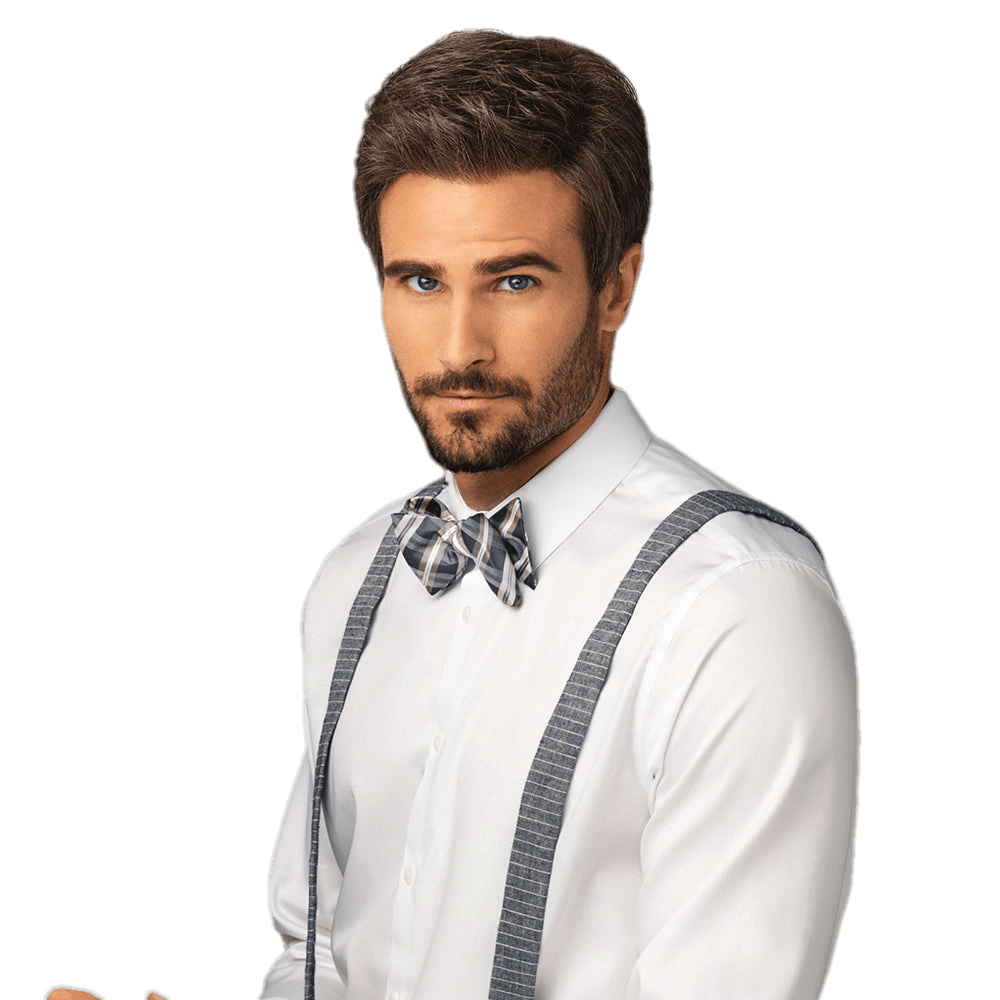 HIM Collection Style Men's Wig, Average/Large Cap, M5S Medium Brown