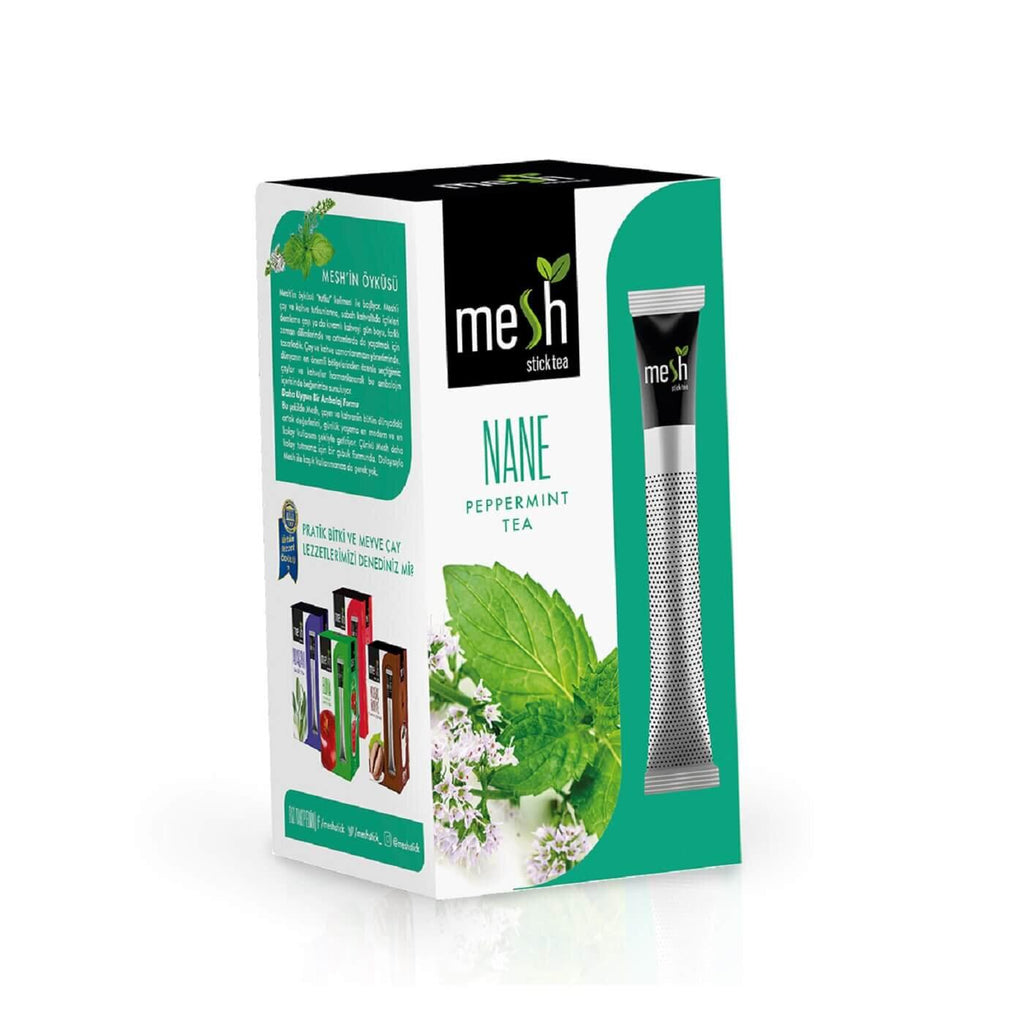 Mesh Stick Peppermint Tea Refreshing Herbal Infusion 16 Sticks