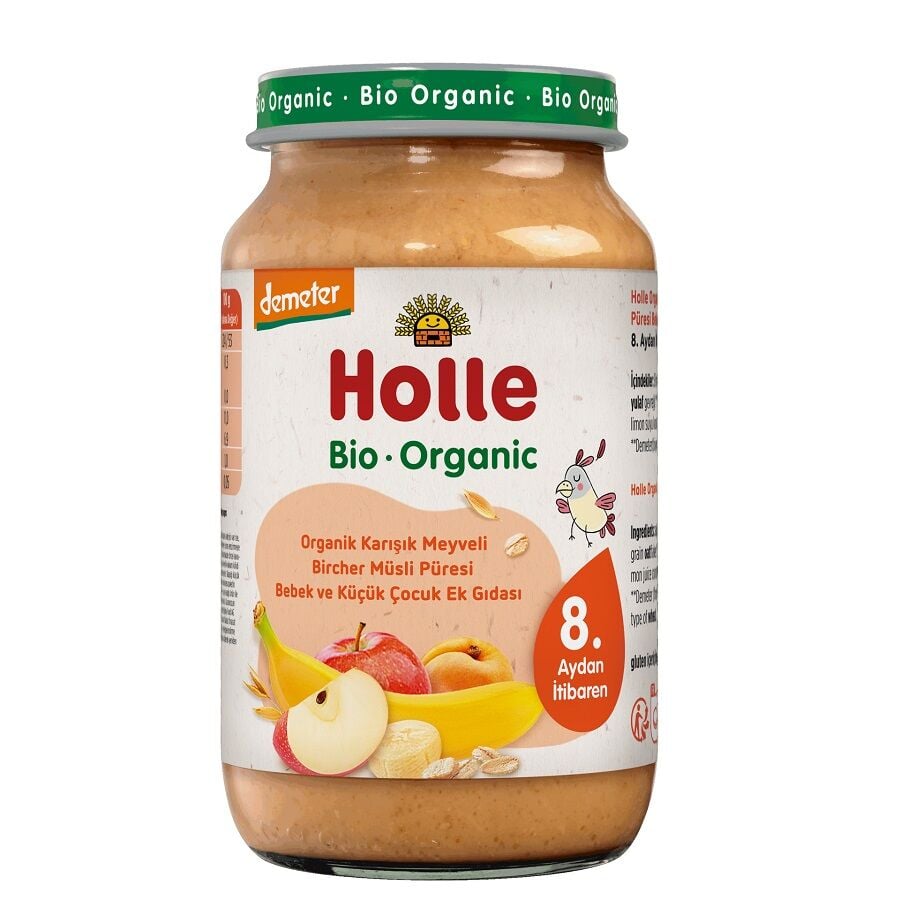 Holle Organic Mixed Fruit Bircher Muesli Puree 220g