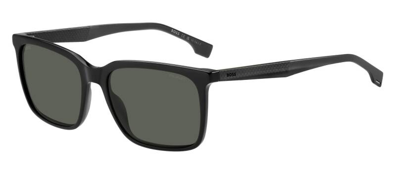 Hugo Boss 1579/S Rectangular Black Men's Sunglasses 57mm