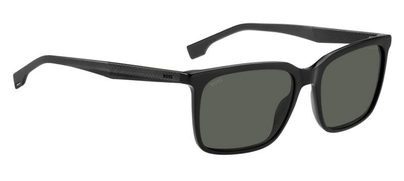 Hugo Boss 1579/S Rectangular Black Men's Sunglasses 57mm