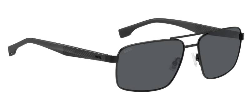 Hugo Boss 1580/S Grey Rectangular Men's Sunglasses