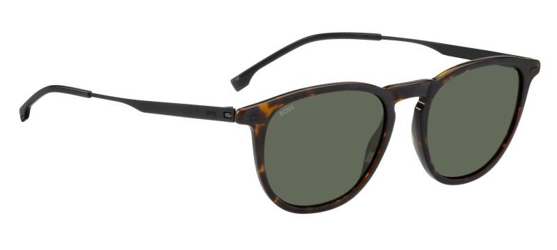 Hugo Boss 1639/S Green Rectangular Men's Sunglasses