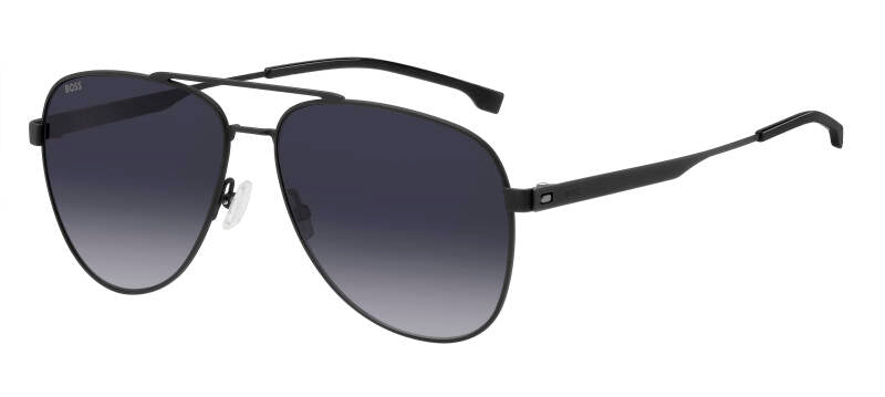 Hugo Boss 1641/S Men's Square Sunglasses - Matte Black 60mm