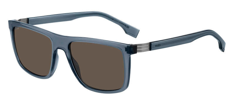 Hugo Boss 1699/S Grey Rectangular Men's Sunglasses 56mm