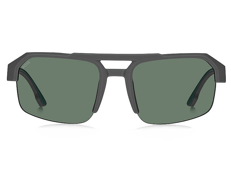 Hugo Boss 1908/S Rectangular Men's Sunglasses Grey 64mm