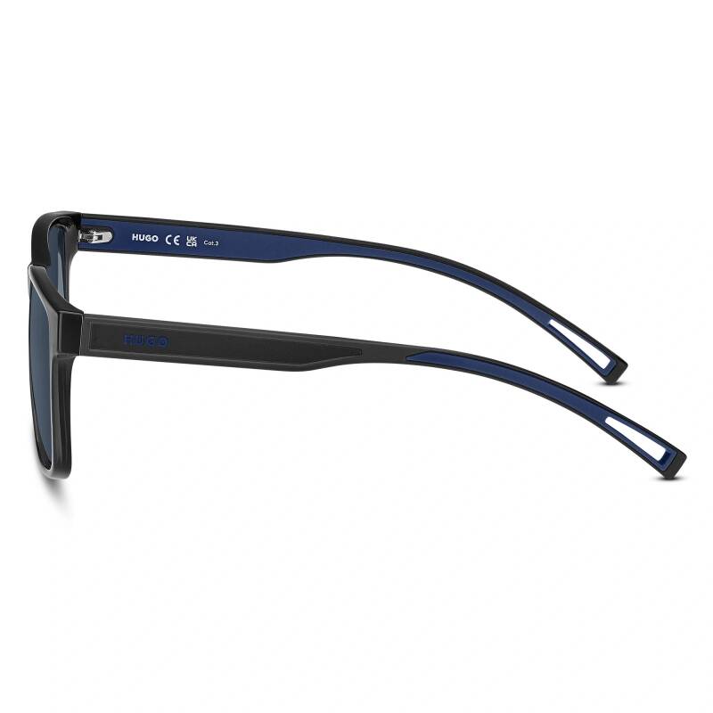Hugo HG 1369/S Blue Men's Sunglasses Modern Square Frame 57mm