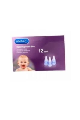 Alvita Nasal Aspirator Replacement Tips for Gentle Hygiene 12 Count