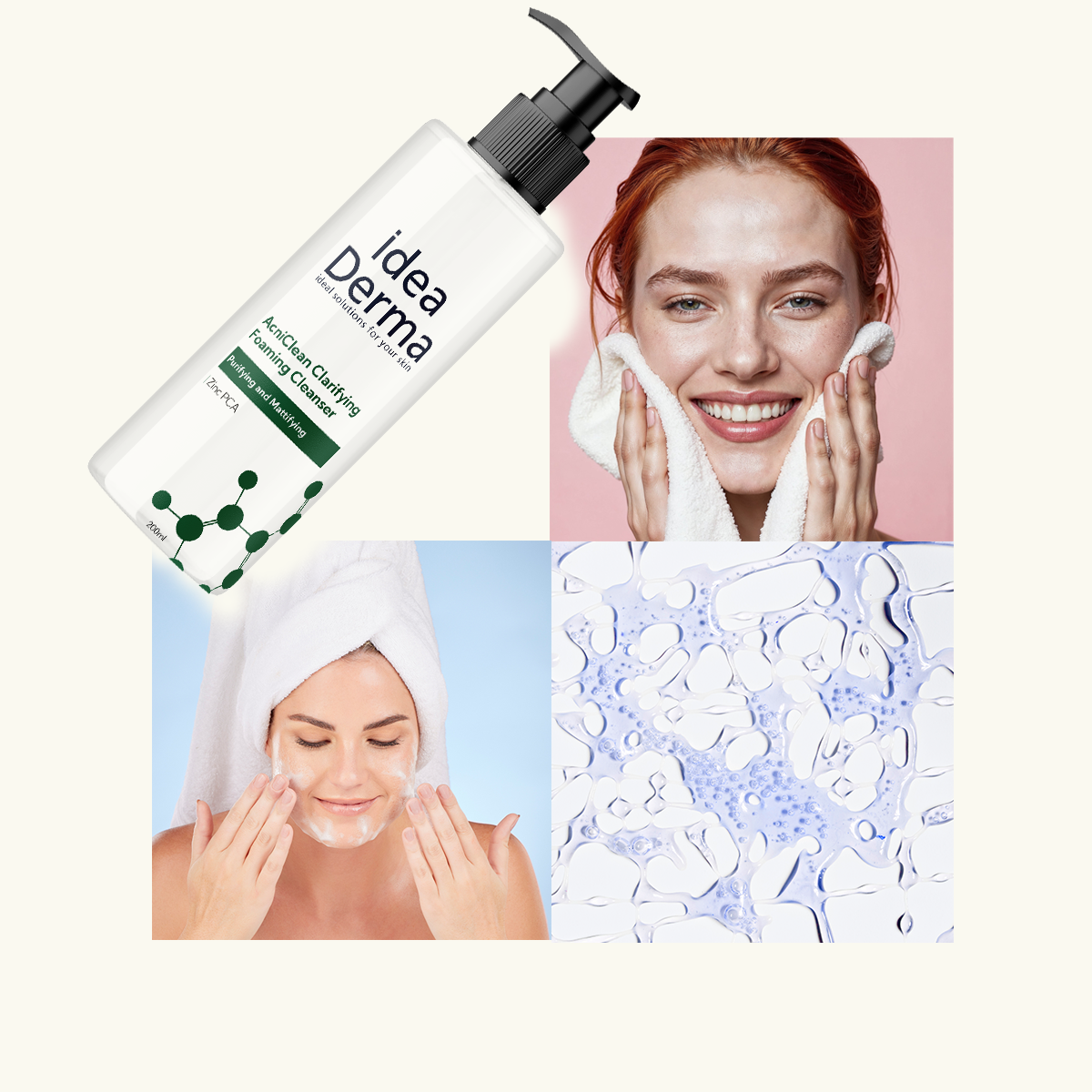 Idea Derma AcniClean Clarifying Foaming Cleanser 200 ml
