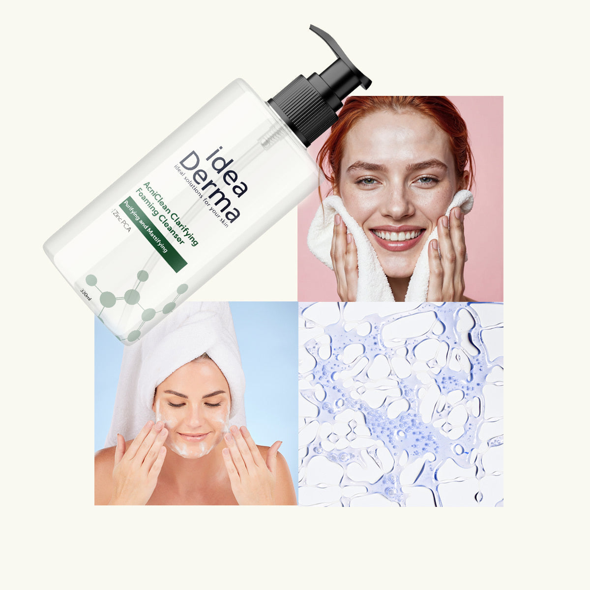 Idea Derma AcniClean Clarifying Foaming Cleanser 330ml