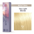 Wella Illumina Color Permanent Creme Hair Color 9/ Very Light Blonde Neutral, 2 oz