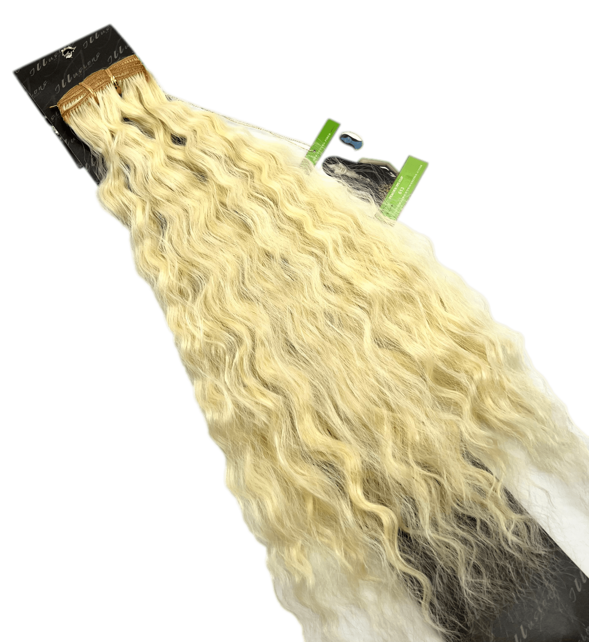 Illusions Collection Peacock Clip (7 piece Clip On) 22 Inch
