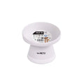 M-Pets Tiltd Ceramic Pet Bowl Ergonomic Design White 150ml
