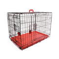 M-Pets Voyager Double Door Dog Crate Red 91x58x63cm