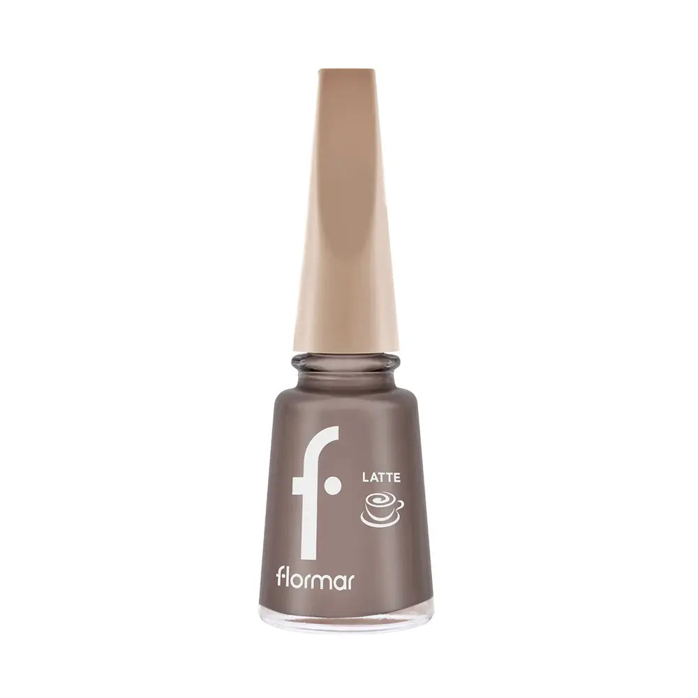 Flormar Latte Glossy Nail Polish in 008 Mocha Mist