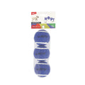M-Pets Hop Tennis Ball Set Blue Durable Pet Toy 6.4cm 3-Pack