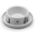 Moderna Trendy Pet Bowl Love for Cats and Dogs, Non-Slip Base, 350ml