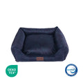 Woolart Clara Large Pet Bed Navy Blue 90x75x25cm