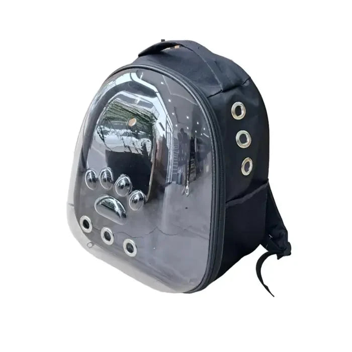 Petpretty Eco Astronaut Cat Carrier for Safe Travel Black