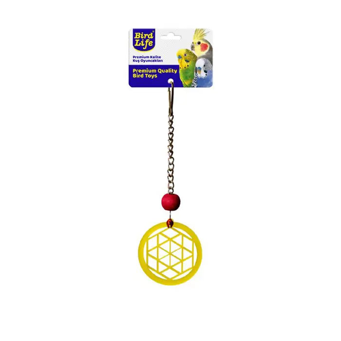 Birdlife Acrylic Geometric Circle Pendulum Bird Toy