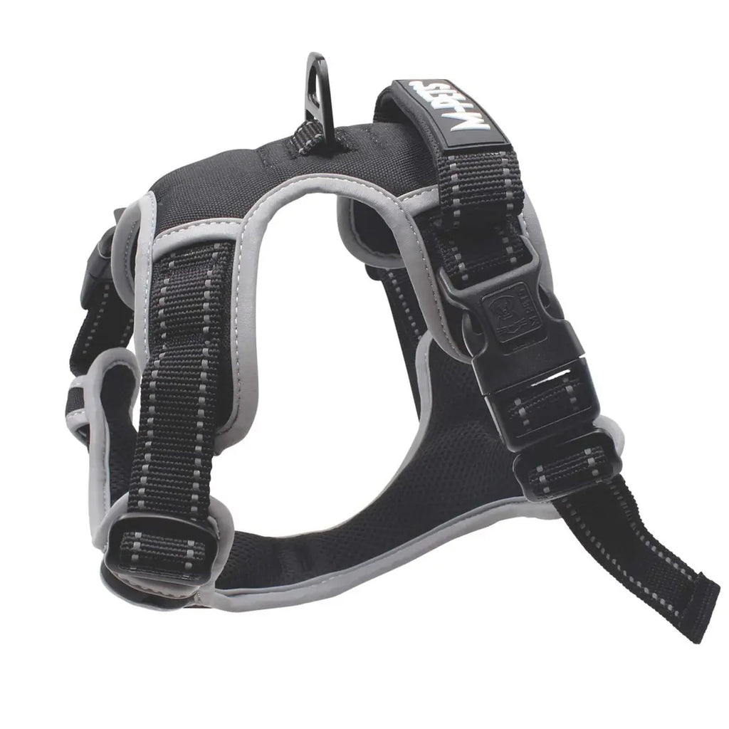 M-Pets Hiking Soft Reflective Dog Harness Black Small