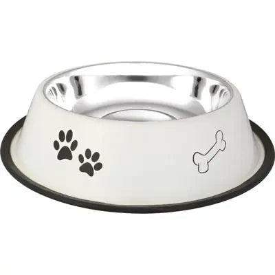 Oripet Patterned Stainless Steel Pet Bowl 8 oz