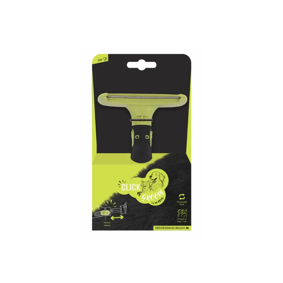 M-Pets Click and Groom Retractable Deshedding Tool
