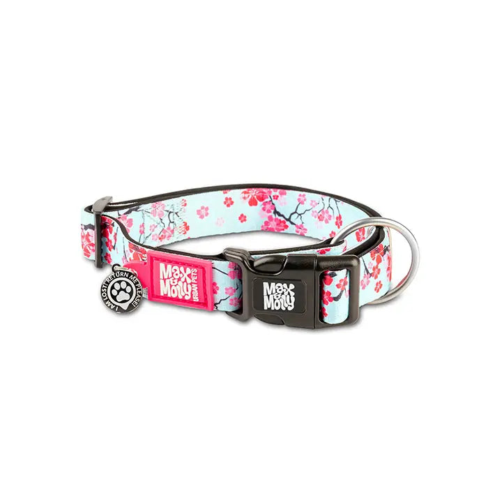 Max & Molly Cherry Bloom Smart ID Dog Collar XSmall