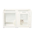 M-Pets Blanche 6-Panel Small Pet Playpen in White