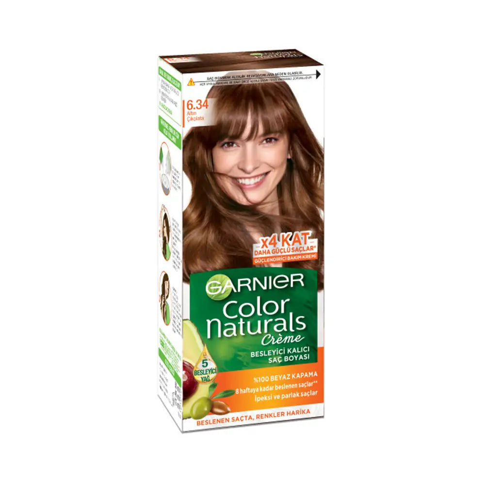 Garnier Color Naturals 6.34 Golden Auburn Permanent Hair Dye
